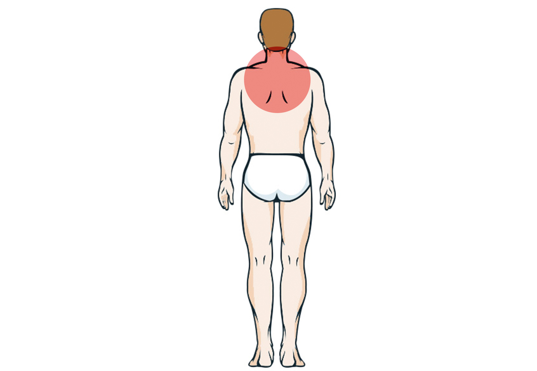 Kinesiologie-Schmerzbereich-Mann-Nacken